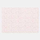 Vintage Bloom Blush Rosa - Neutral Geschenkpapier Set (Vorderseite 2)
