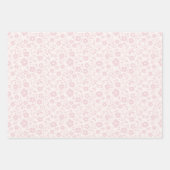 Vintage Bloom Blush Rosa - Neutral Geschenkpapier Set (Vorderseite)