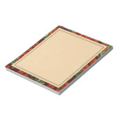 Vintage Bloom Crimson Mohnblumen Notizblock (Rotiert)