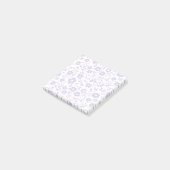 Vintage Bloom Dusty Lavender - Neutral Post-it Klebezettel (angewinkelt)