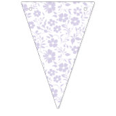 Vintage Bloom Dusty Lavender - Neutral Wimpelkette (Dritte Fahne)
