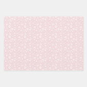 Vintage Bloom Neutral - Blush Pink Geschenkpapier Set (Vorderseite 2)