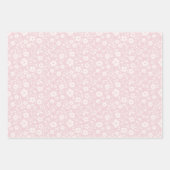 Vintage Bloom Neutral - Blush Pink Geschenkpapier Set (Vorderseite)