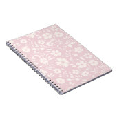 Vintage Bloom Neutral - Rosa Notizblock (Rechte Seite)