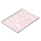 Vintage Bloom Neutral - Rosa Notizblock (Linke Seite)