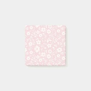 Vintage Bloom Neutral - Rosa Post-it Klebezettel