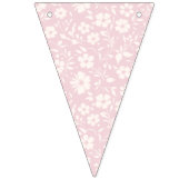Vintage Bloom Neutral - Rosa Wimpelkette (Zweite Fahne)