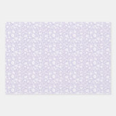Vintage Bloom Neutral - Staubiges Lavendel Geschenkpapier Set (Vorderseite 2)