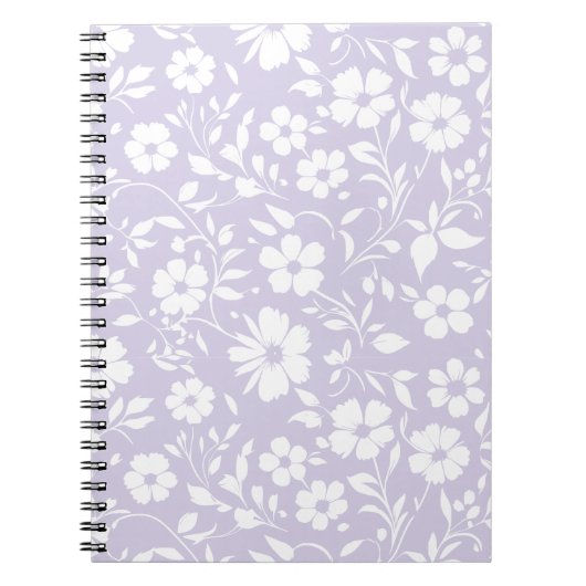 Vintage Bloom Neutral - Staubiges Lavendel Notizblock (Vorderseite)