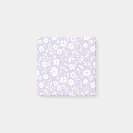 Vintage Bloom Neutral - Staubiges Lavendel Post-it Klebezettel (Vorderseite)