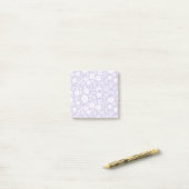 Vintage Bloom Neutral - Staubiges Lavendel Post-it Klebezettel (Auf Schreibtisch)