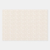 Vintage Bloom Neutral - Weiche Leinwand Geschenkpapier Set (Vorderseite 3)