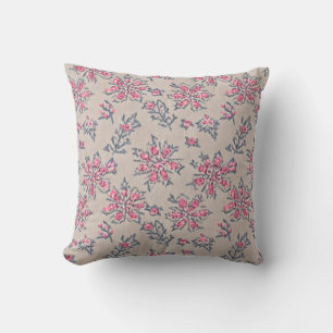 Vintage-Bloom-Rosa-Blumen-Wurfkissen Kissen