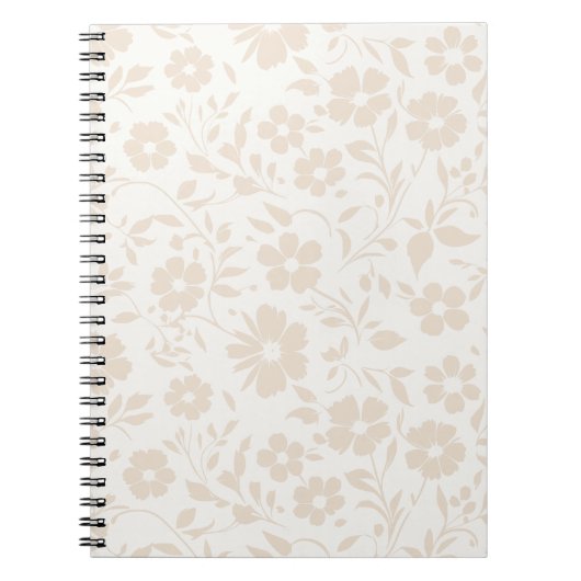 Vintage Bloom Soft Linen - Neutral Notizblock (Vorderseite)