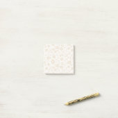 Vintage Bloom Soft Linen - Neutral Post-it Klebezettel (Auf Schreibtisch)