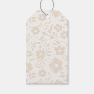 Vintage Bloom Soft Linen - Neutrale Geschenkanhäng Geschenkanhänger