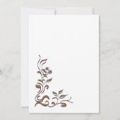 Vintage Bloral Gold Graduierungspartei Einladung (Rückseite)