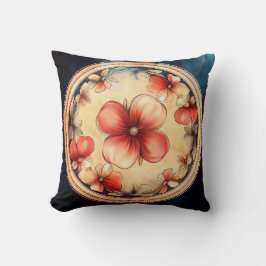 Vintage Blossom Medallion - Blumenkissen Kissen