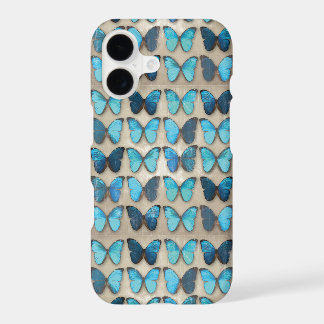 Vintage Blue Butterflies iPhone 7 Hülle