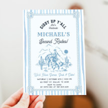 Vintage Blue Cowboy 2. Geburtstagsfeier