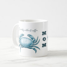 Vintage Blue Crab Mama Crabby ohne