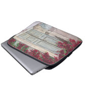 Vintage Blue Door  Laptopschutzhülle (Vorne Knopf)