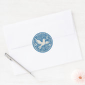 Vintage Blue Dove of Peace Sticker (Umschlag)