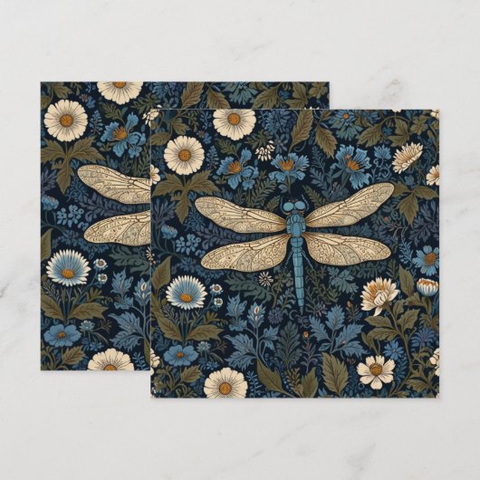 Vintage blue Dragonfly (Vorne/Hinten)