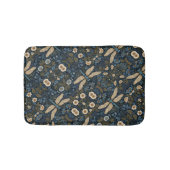 Vintage blue Dragonfly Badematte (Vorderseite)