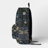 Vintage blue Dragonfly Bedruckter Rucksack (Rechts)