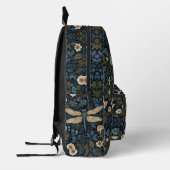 Vintage blue Dragonfly Bedruckter Rucksack (Links)