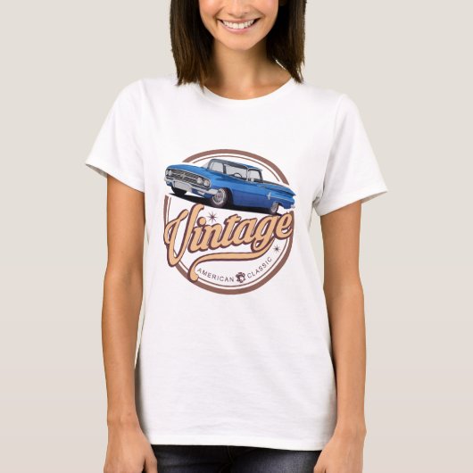Vintage Blue El Camino T-Shirt (Vorderseite)