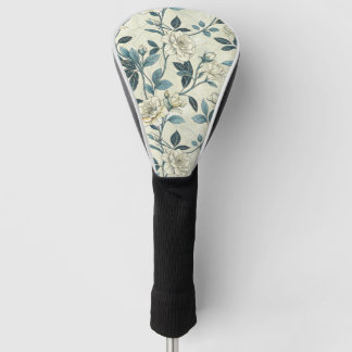Vintage Blue Floral Botanical Pattern (6) Golf Headcover