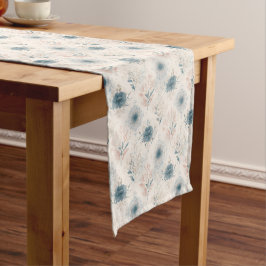Vintage Blue Floral Table Runner Kurzer Tischläufer