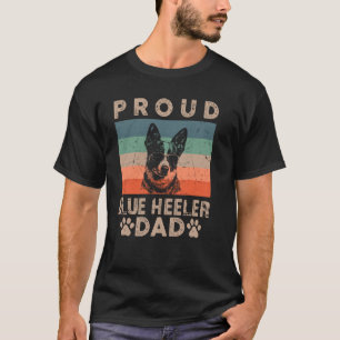 Vintage Blue Heeler Vater Geschenke für Männer Dog T-Shirt