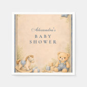 Vintage Blue Jeans Classic Baby Shower Serviette (Vorderseite)