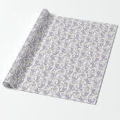 Vintage Blue Mermaid & Sea Life Pattern Geschenkpapier (Ungerollt)