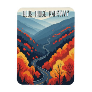 Vintage Blue Ridge Parkway Andenken Magnet