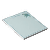 Vintage Blue-Stiefmütterchen in Viktorianischer Sc Notizblock (angewinkelt)