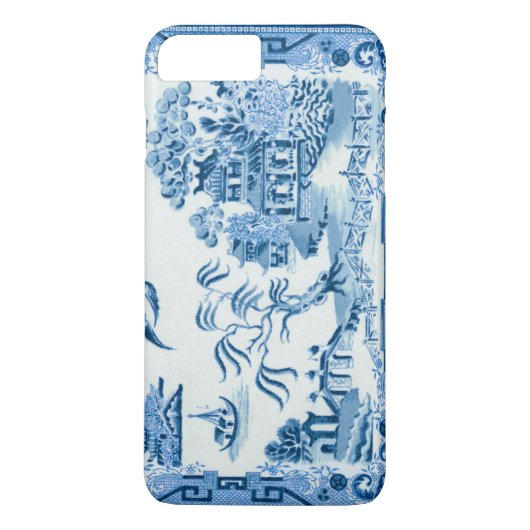 Vintage Blue Willow Case-Mate iPhone Hülle (Rückseite)