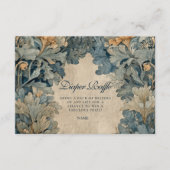Vintage Blue Woodland Diapper Raffle  Begleitkarte (Vorderseite)