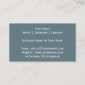 Vintage Bluebells  Visitenkarte (Rückseite)