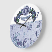 Vintage Blueberries Frucht-Kitchen-Clock Große Wanduhr (Winkel)