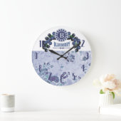 Vintage Blueberries Frucht-Kitchen-Clock Große Wanduhr (Zuhause)