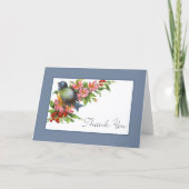 Vintage Bluebird-Kirchenzweige dank Karte (Vorderseite)