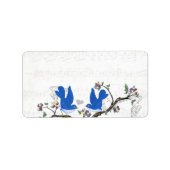 Vintage Bluebird-Labels Adressaufkleber (Vorne)