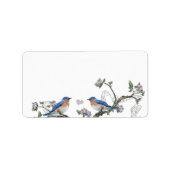 Vintage Bluebird-Labels Adressaufkleber (Vorne)