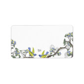 Vintage Bluebird-Labels Adressaufkleber (Vorne)