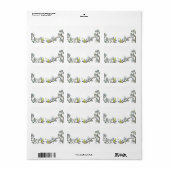 Vintage Bluebird-Labels Adressaufkleber (Vorne)