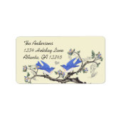 Vintage Bluebird-Labels Felt #2 Adressaufkleber (Vorne)